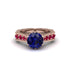 Sapphire Victorian Scroll Engagement Ring - Kehlani No. 59 image 2