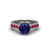 Sapphire Victorian Scroll Engagement Ring - Kehlani No. 60 image 2