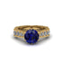 Sapphire Victorian Scroll Engagement Ring - Kehlani No. 13 image 2