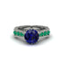 Sapphire Victorian Scroll Engagement Ring - Kehlani No. 30 image 2