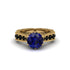 Sapphire Victorian Scroll Engagement Ring - Kehlani No. 43 image 2