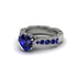 Sapphire Victorian Scroll Engagement Ring - Kehlani No. 75 image 3