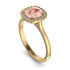 Vintage Classic Halo Cushion Morganite Ring - Skylar No. 901 image 2