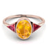 Geometrical Bezel Yellow Diamond Ring - Trinity No. 1011 image 3