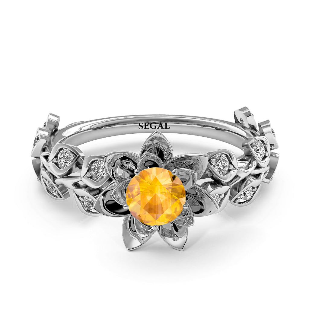 Lotus Flower And Leaves - Anna no. 1006