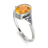 Geometrical Bezel Yellow Diamond Ring - Trinity No. 1003 image 2