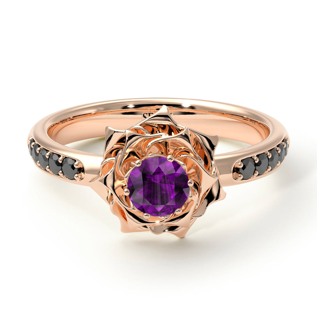 A lady's Rose Amethyst Ring- Elena no. 305