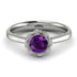 Solitaire Minimalist Amethyst Ring - Eden No. 303 image 2