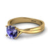 Solitaire Twist Shank Tanzanite Ring - Eleanor No. 201 image 2