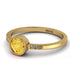 Bezel Minimalist Citrine Ring - Kinsley No. 601 image 3