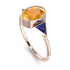 Geometrical Bezel Yellow Diamond Ring - Trinity No. 1014 image 2