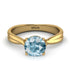 Solitaire Twist Shank Aquamarine Ring - Eleanor No. 401 image 3