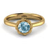 Solitaire Minimalist Aquamarine Ring - Eden No. 401 image 2