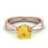Solitaire Twist Shank Citrine Ring - Eleanor No. 602 image 3