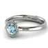 Solitaire Minimalist Aquamarine Ring - Eden No. 403 image 3