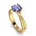 Solitaire Twist Shank Tanzanite Ring - Eleanor No. 201 image 1
