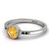 Bezel Minimalist Yellow Diamond Ring - Kinsley No. 1006 image 3