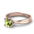 Solitaire Twist Shank Peridot Ring - Eleanor No. 702 image 3