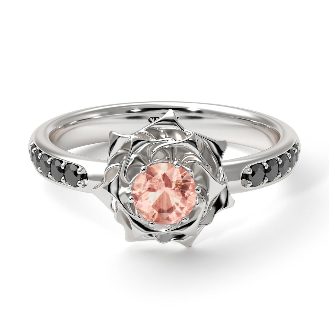 A lady's Rose Morganite Ring- Elena no. 906