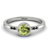 Bezel Minimalist Peridot Ring - Kinsley No. 706 image 1