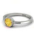 Bezel Minimalist Citrine Ring - Kinsley No. 603 image 3