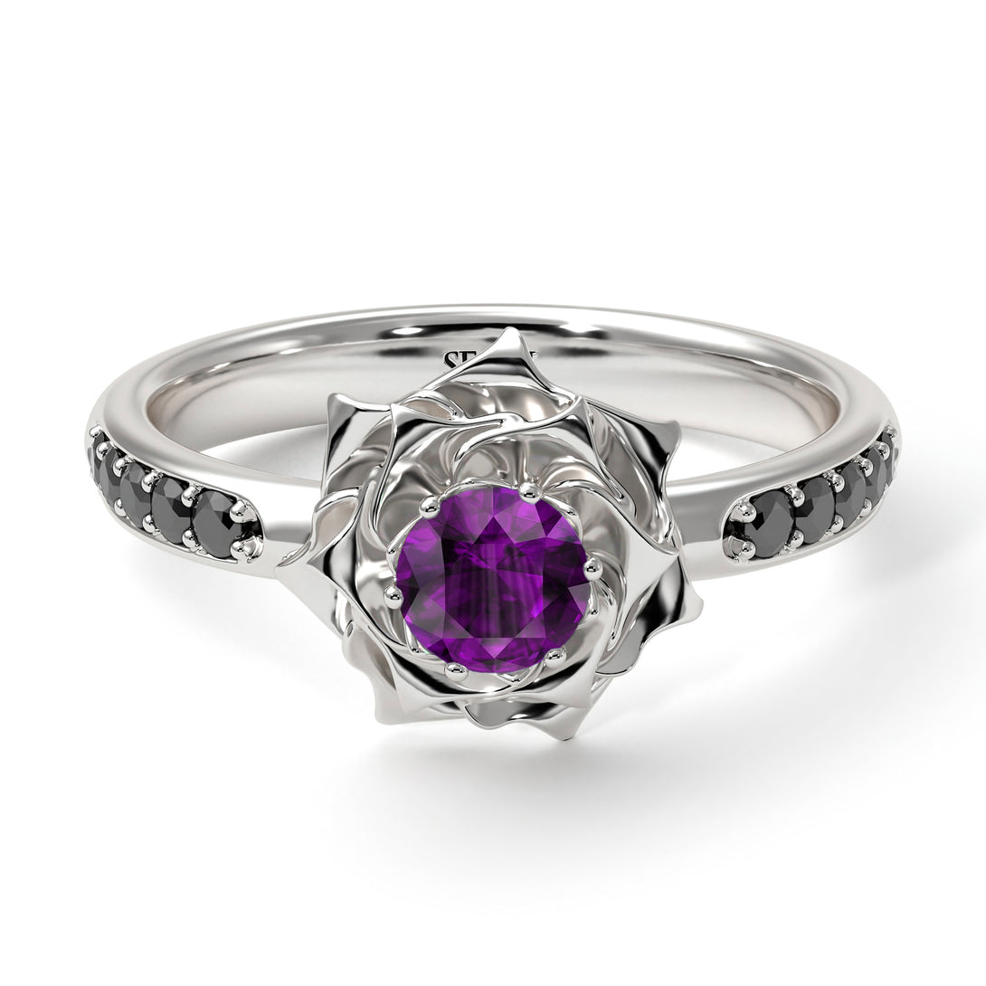 A lady's Rose Amethyst Ring- Elena no. 306