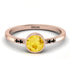Bezel Minimalist Citrine Ring - Kinsley No. 605 image 1