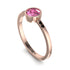 Bezel Minimalist Pink Moissanite Ring - Kinsley No. 805 image 2