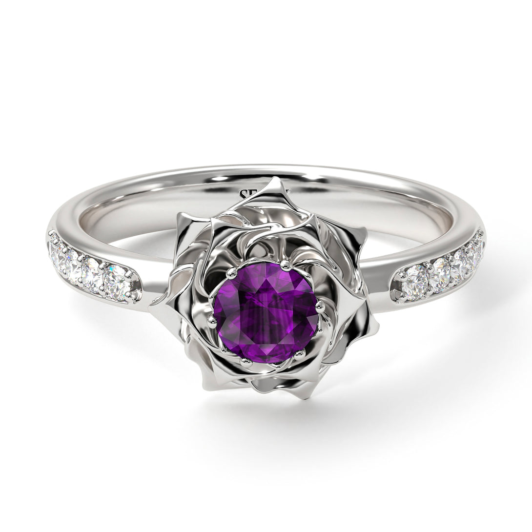 A lady's Rose Amethyst Ring- Elena no. 303