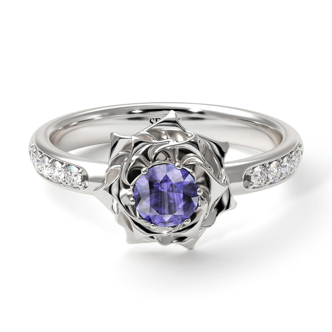 A lady's Rose Tanzanite Ring- Elena no. 203