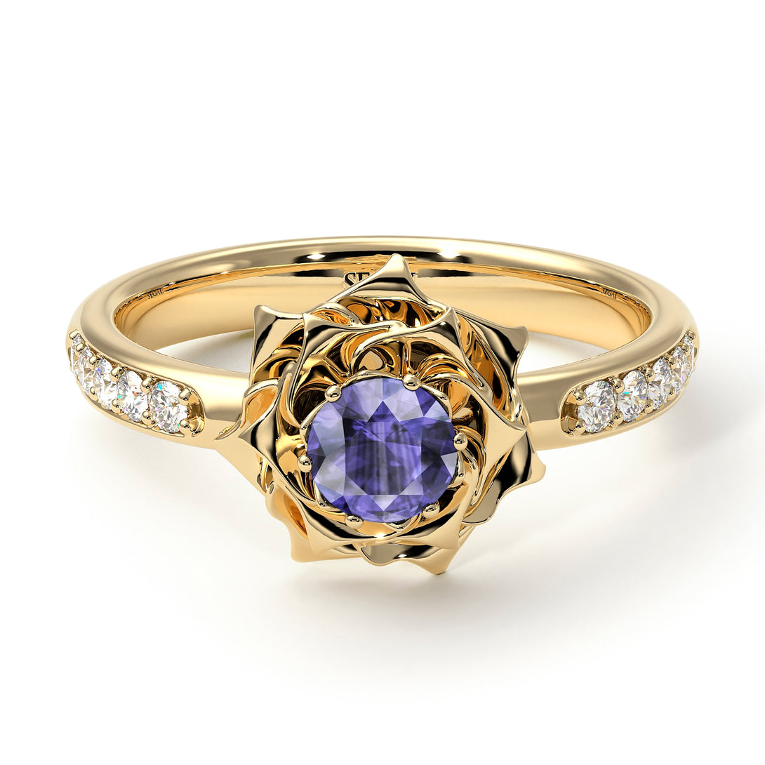 A lady's Rose Tanzanite Ring- Elena no. 201