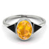 Geometrical Bezel Yellow Diamond Ring - Trinity No. 1009 image 3