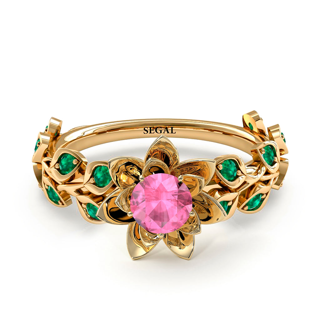 Lotus Flower And Leaves - Anna no. 801