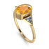 Geometrical Bezel Yellow Diamond Ring - Trinity No. 1001 image 2