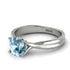 Solitaire Twist Shank Aquamarine Ring - Eleanor No. 403 image 2