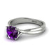 Solitaire Twist Shank Amethyst Ring - Eleanor No. 303 image 2