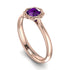 Solitaire Minimalist Amethyst Ring - Eden No. 302 image 1