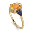 Geometrical Bezel Yellow Diamond Ring - Trinity No. 1013 image 2