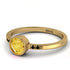 Bezel Minimalist Citrine Ring - Kinsley No. 604 image 3