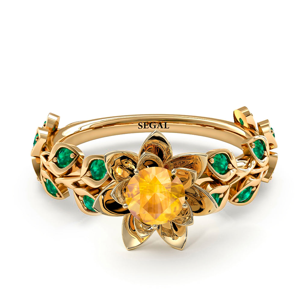 Lotus Flower And Leaves - Anna no. 1001