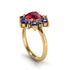 Vintage Ruby Snowflake Engagement Ring - Priscilla No. 70 image 2