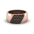 Black Diamond Wide Men's Wedding Band - Ash No. 8 image 1