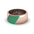 Emerald Wide Men's Wedding Band - Ash No. 5 image 2