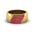 Ruby Wide Men's Wedding Band - Ash No. 10 image 1