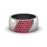 Ruby Wide Men's Wedding Band - Ash No. 12 image 1