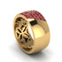 Ruby Wide Men's Wedding Band - Ash No. 10 image 3