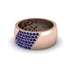Sapphire Wide Men's Wedding Band - Ash No. 14 image 2