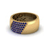 Sapphire Wide Men's Wedding Band - Ash No. 13 image 2