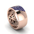 Sapphire Wide Men's Wedding Band - Ash No. 14 image 3