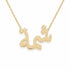 شمة name necklace in solid 14K Yellow Gold, handmade in Los Angeles